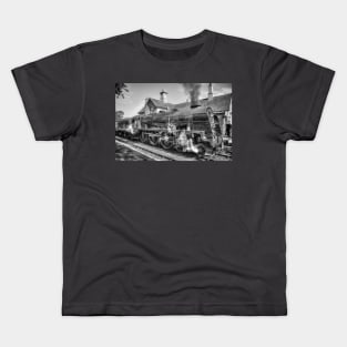 46100 LMS Royal Scot - Black and White Kids T-Shirt